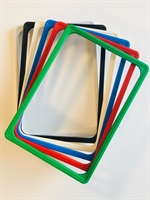 A4 skyltram i plast med insättning ovanifrån - div färger